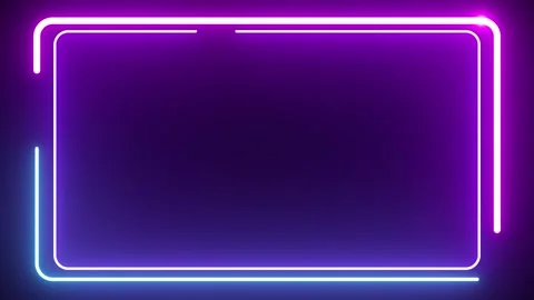 Neon shape spotlight party game showroom Stock Footage 301393253