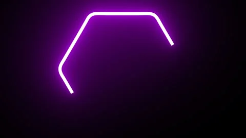 Neon shape spotlight party game Stock Footage 301393327
