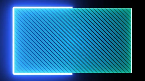 Neon shape spotlight party game Stock Footage 301393354