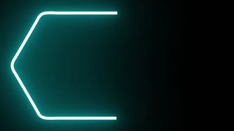 Neon shape spotlight party game Stock Footage 301393356