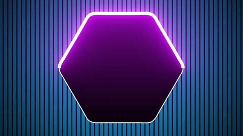 Neon shape spotlight party game Stock Footage 301393381