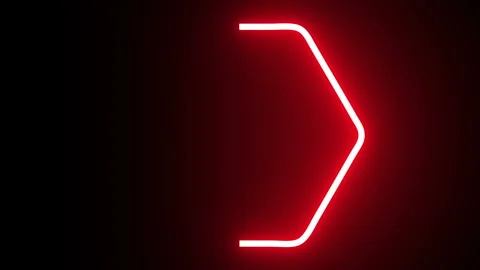Neon shape spotlight party game Stock Footage 301393394