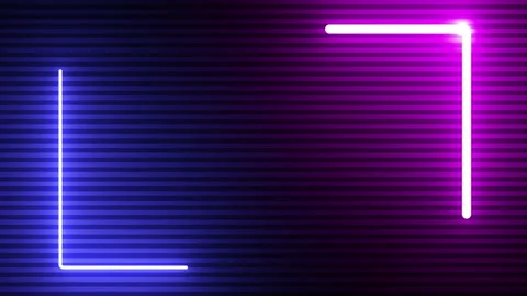 Neon shape spotlight party game Stock Footage 301393399