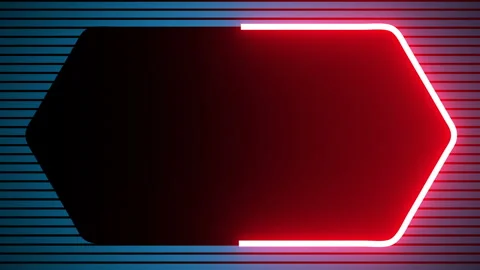 Neon shape spotlight party game Stock Footage 301393401