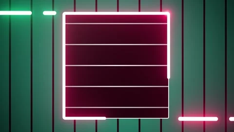 Neon shape spotlight party game Stock Footage 301393413