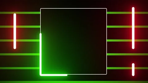Neon shape spotlight party game Stock Footage 301393424