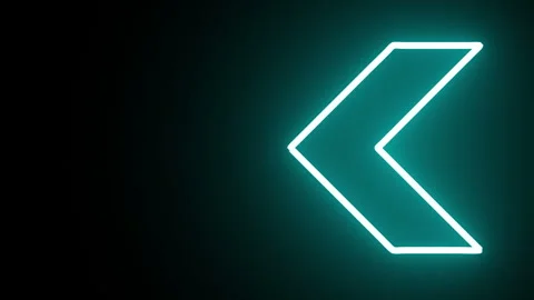 Neon shape spotlight party game Stock Footage 301393425