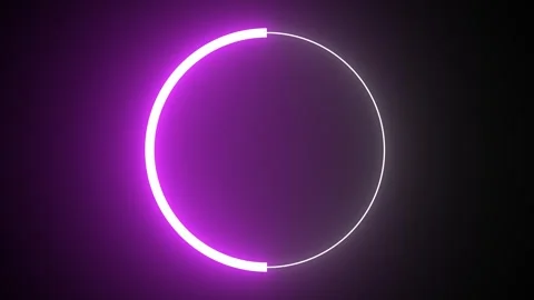 Neon shape spotlight party game Stock Footage 301393433