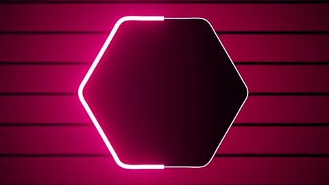 Neon shape spotlight party game Stock Footage 301393444