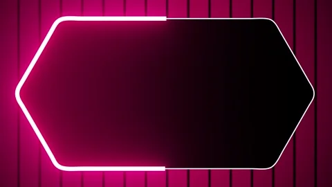 Neon shape spotlight party game Stock Footage 301393445