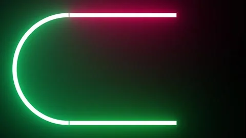 Neon shape spotlight party game Stock Footage 301393451