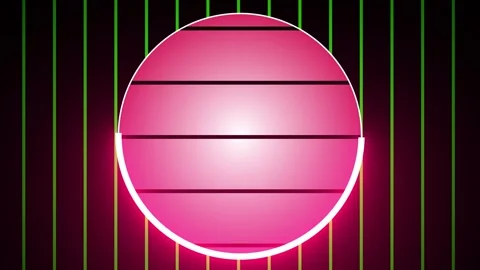 Neon shape spotlight party game Stock Footage 301393454