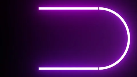 Neon shape spotlight party game Stock Footage 301393456