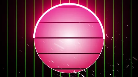 Neon shape spotlight party game Vídeos de archivo 301393466