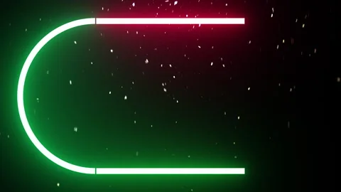 Neon shape spotlight party game Stock Footage 301393482