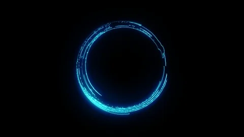 Neon Shapes and Effects Stock Footage 122674156