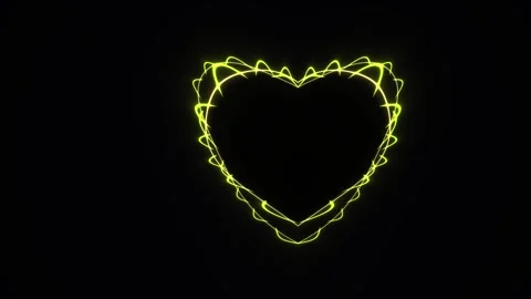 Neon shapes on black background. Stock Footage 336706179