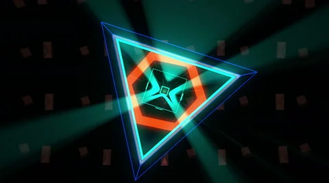 Neon Shapes Stock Footage 68571059