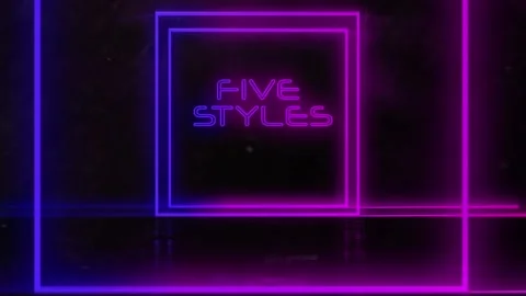 Neon Shapes Intro Stock After Effects