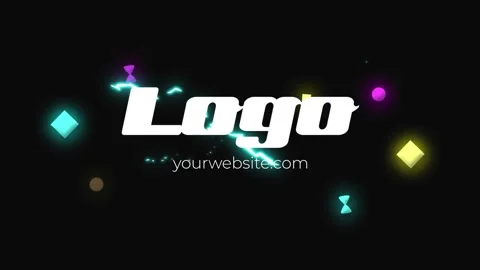 Neon Shapes Logo for After Effects After Effects stock