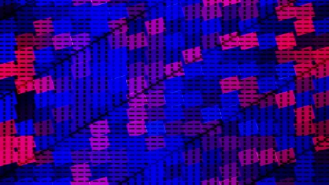 Neon shapes vertical movement loop  4K Stock Footage 254114469