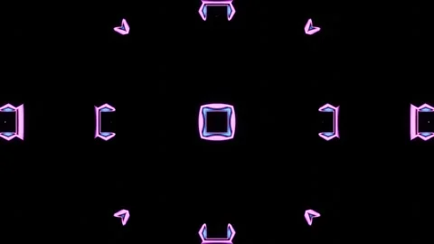 Neon shimmering figure in a seamless loop. Stock Footage 291116842