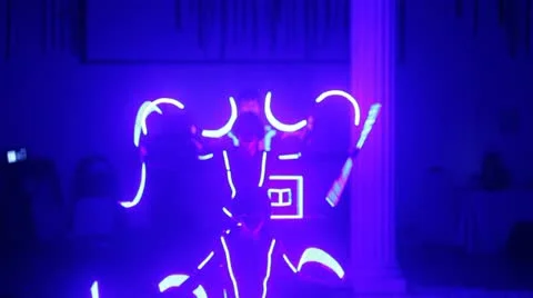 Neon Show Video stock 21247506