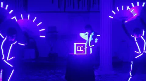 Neon Show Video stock 21247545