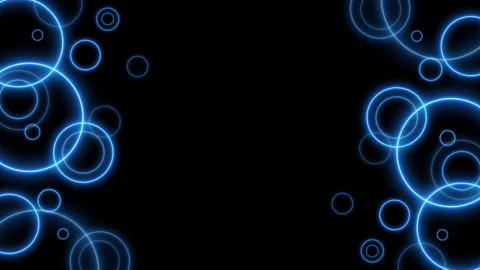 NEON SIDE CIRCLES FRAME 2 Stock Footage 242095192