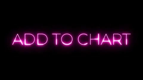Neon Sign - Add To Chart Stock Footage 287408133