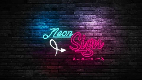 Neon sign Stock After Effects
