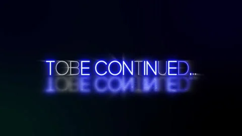 Neon sign to be continued with reflection.  Stock Footage 316975330
