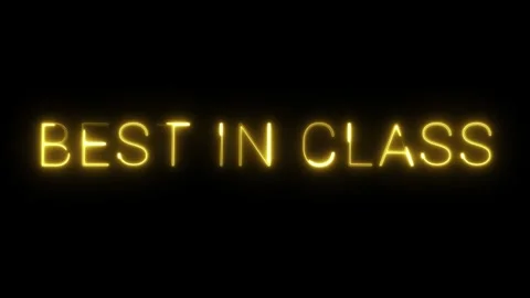 Neon Sign 'Best in Class' Video stock 287410066