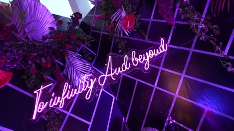 Neon Sign Board Stock Footage 247262466