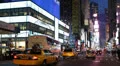 Neon Sign Building Commercial Shopping Busy Street Times Square New York City NY HD Footage