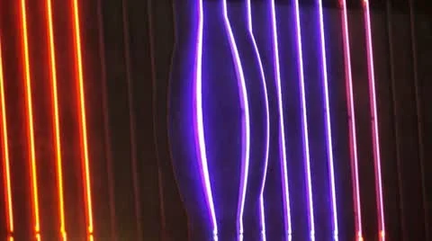 Neon Sign Bulge Loop Stock-Footage 11692607