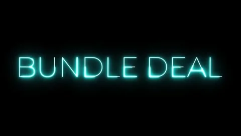 Neon Sign Bundle Deal Stock Footage 287408958