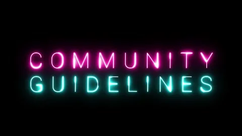 Neon Sign Community Guidelines Vidéo 287406879