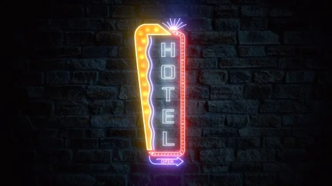 Neon sign Stock Footage