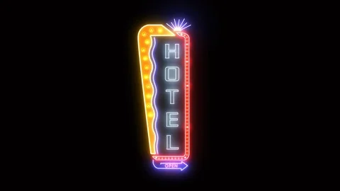 Neon sign Stock Footage 122836613