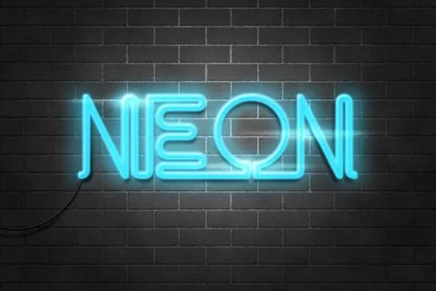 Neon Sign Stock Illustration