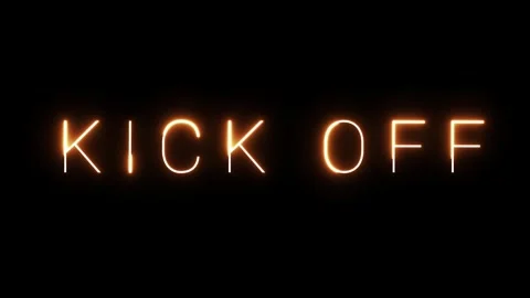 Neon Sign Kick Off Видео 287406638