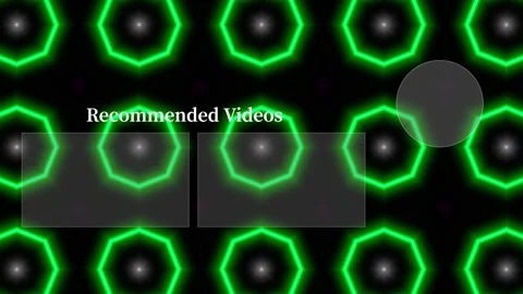 Neon sign pattern YouTube end card ending screen motion graphics Stock-Footage 166877388