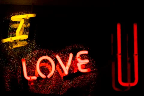 Neon sign Stock Photos
