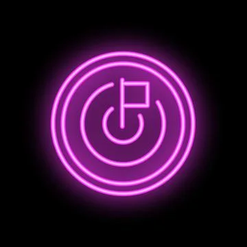 Neon sign representing reaching target, goal, objective, success, achievement Stock-Illustration