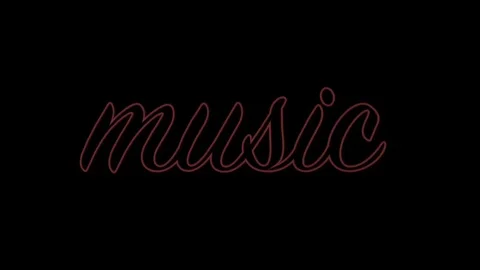 Neon sign switch on with a flicker Video stock 102399373