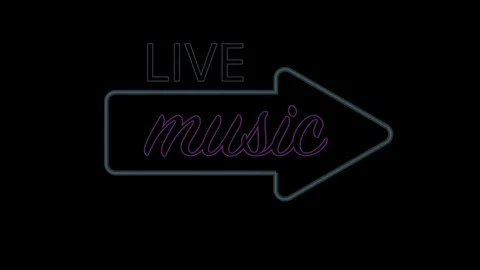 Neon sign switch on with a flicker Video stock 102399382