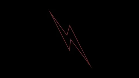 Neon sign switch on with a flicker Video stock 102399492