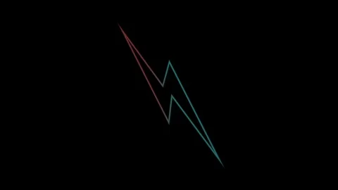 Neon sign switch on with a flicker Stock Footage 102399496