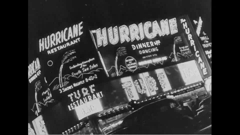 Neon signs blinks at New York time square at night - 1940 Stock Footage 101430130